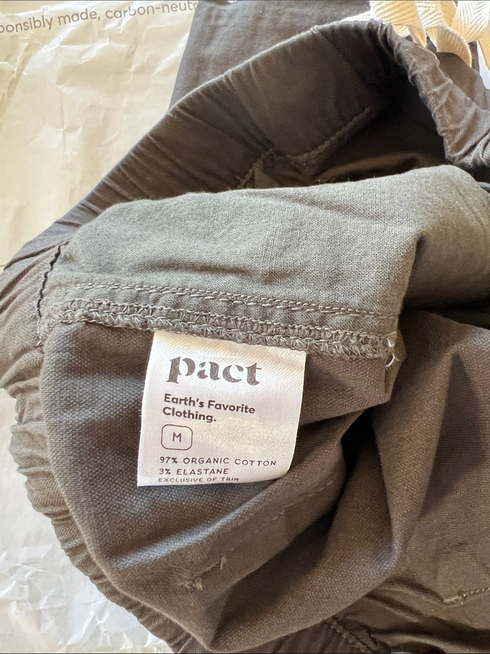 Pact Organic Daily Twill Pant Medium Oak - Picture 9 of 9